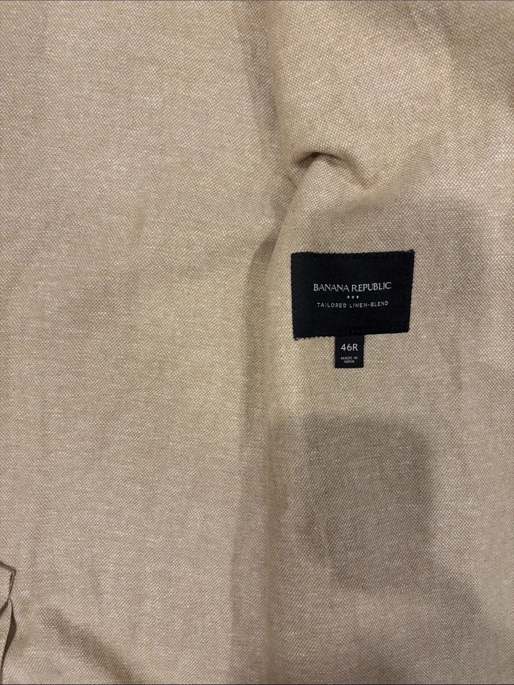 Banana Republic  Light Beige Linen Blazer Jacket